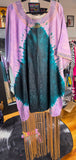 The Electric Lady - Tie Dye Fringe Dashiki Kaftan