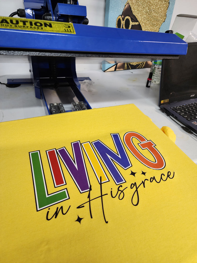 The "Living In His Grace" Graphic Tee