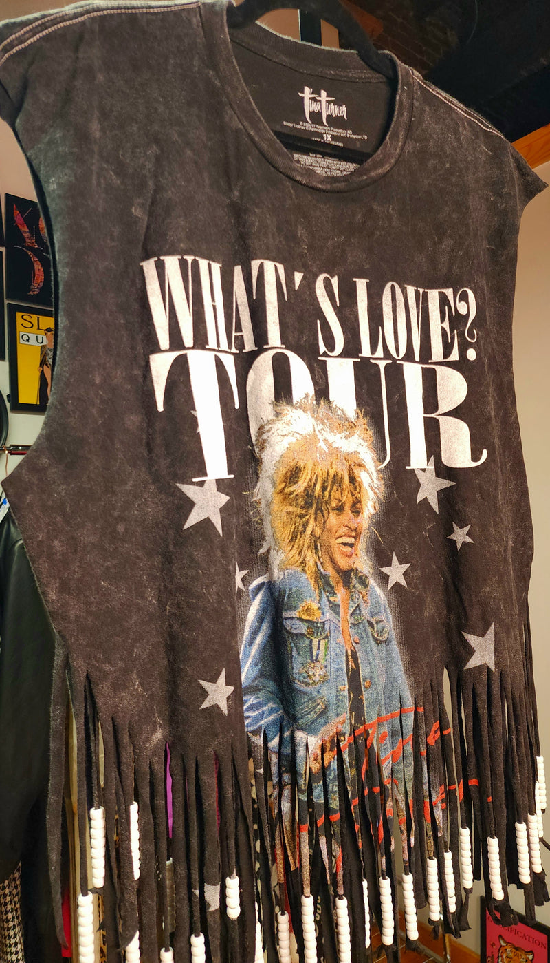 The "What's Love" Chopped Fringe Tee