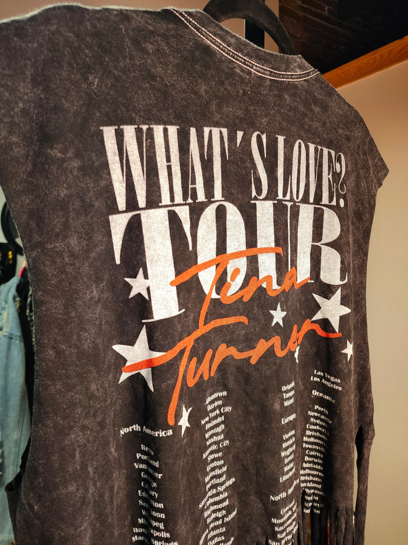 The "What's Love" Chopped Fringe Tee