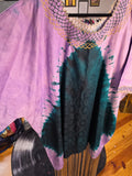 The Electric Lady - Tie Dye Fringe Dashiki Kaftan