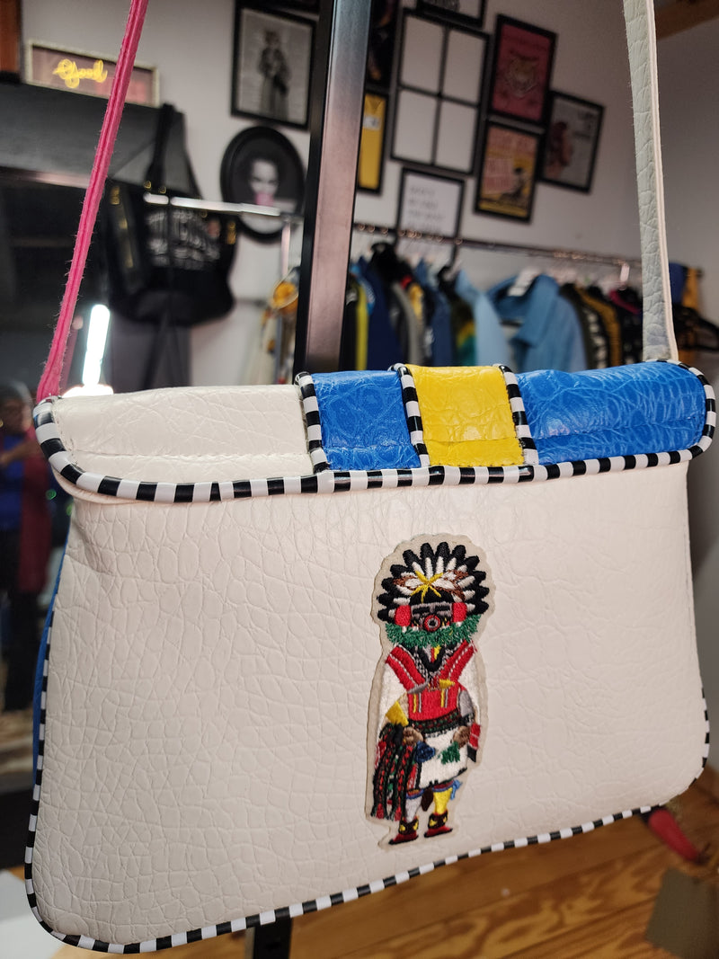 The "In Living Color" Vintage 80's Colorblock Handbag