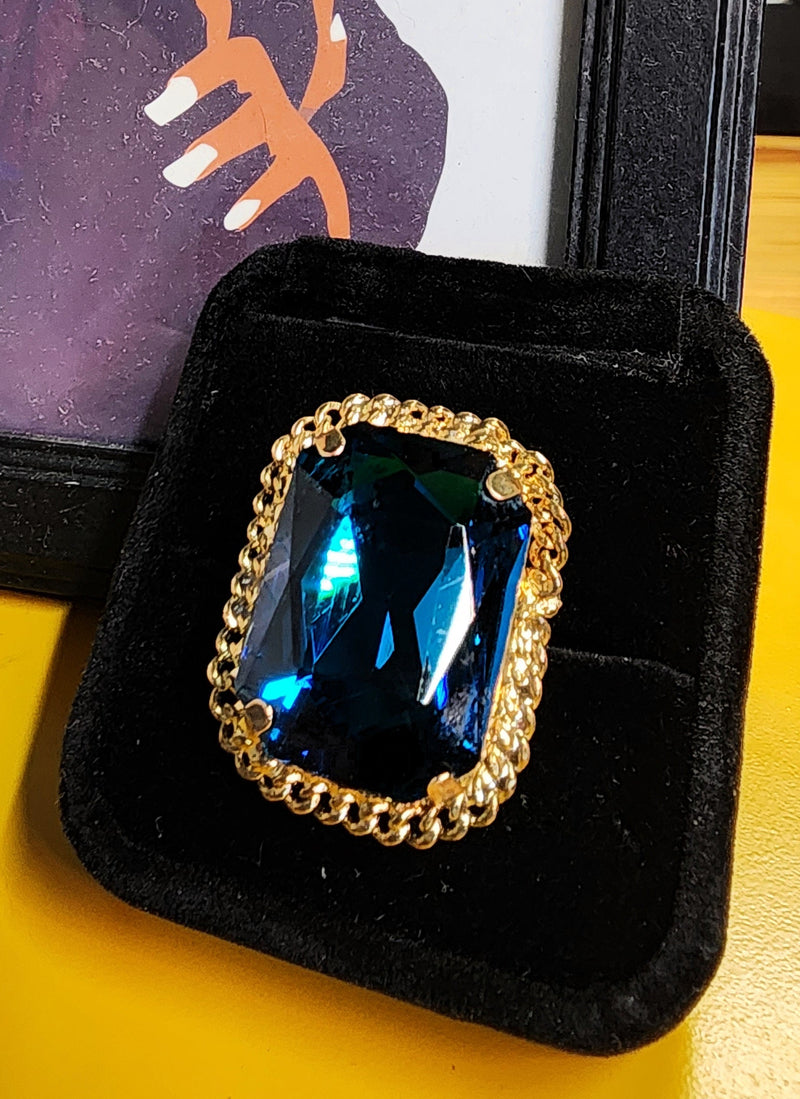 The "Blue Dynasty" Vintage Statement Ring